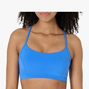 Amazon Essentials Womens Active FormFlex Blue Sports Bra